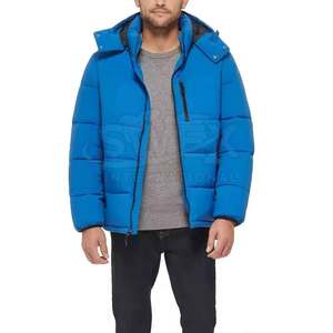 Chaqueta de invierno de burbujas de poliéster mate con logotipo personalizado para hombre Chaqueta de invierno de burbujas personalizada con diseño de servicio OEM - Product Image 3