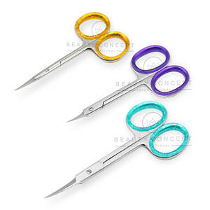 Ciseaux de manucure écologiques en acier inoxydable pour enlever les peaux mortes des cuticules du Pakistan Ciseaux à ongles bon marché à usage général - Product Image 4