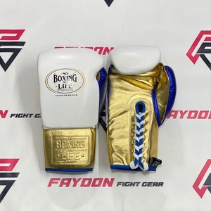 Guantes de Boxeo de Cuero Premium No Boxing No Life, Guantes de Entrenamiento y Sparring Duraderos de Alta Calidad - Product Image 1