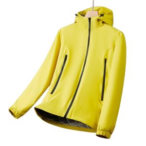 Vestes de travail pour hommes à capuche, automne-hiver, polyester, imperméable, respirant, écologique, coupe-vent, logo personnalisé, bouton - Product Image 1