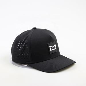 Gorra de béisbol con logotipo personalizado, gorras de béisbol negras para deportes al aire libre ajustables de algodón de 6 paneles lisos con logotipo bordado, recuerdos de fiesta - Product Image 3