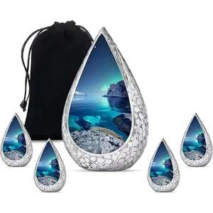 Venta a granel de urnas humanas de aluminio para mantener las cenizas humanas disponibles a precio mayorista del exportador indio - Product Image 4