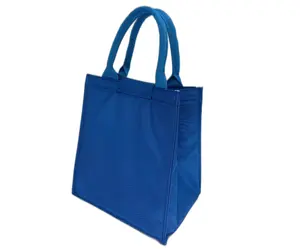 กระเป๋าเก็บความร้อนรีไซเคิลสีฟ้าสำหรับใส่ของจากทะเลทำจากเวียดนามโลโก้ตามสั่ง