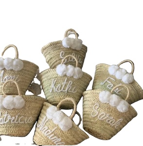 Bolsos de Playa de Paja Tejidos a Mano para Mujer, Bolsos de Hombro de Paja, Bolsos de Ganchillo y Macramé - Product Image 1
