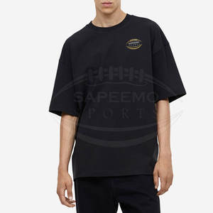 เสื้อยืดผู้ชายทรงโอเวอร์ไซส์ ผ้าแคนวาส 100% ผลิตจากฝ้าย เป็นมิตรกับสิ่งแวดล้อม แห้งเร็ว ระบายอากาศได้ดี และกันยับ น้ำหนัก 220 กรัม เหมาะสำหรับเทรนด์ชีวิตประจำวันในเมืองยุคใหม่ - Product Image 2