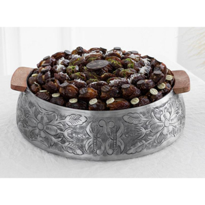Cuenco de chocolate ecológico de estilo moderno hecho a mano plato de servicio de metal plateado para bodas otras ocasiones a buen precio - Product Image 4