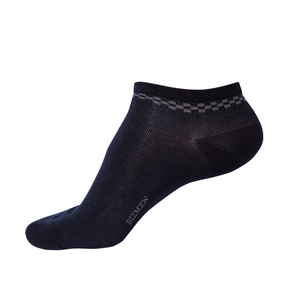 Calcetines tobilleros informales Bizmen para hombre, antibacterianos, con parte superior de bambú, logotipo inferior tejido, ODM/OEM, buen precio, función antideslizante - Product Image 3