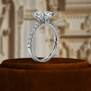 Anillo de Compromiso de Oro Amarillo de 14k con Diamante Cultivado en Laboratorio, Corte Princesa de 1CT, Certificado IGI, Regalo de Aniversario - Product Image 6