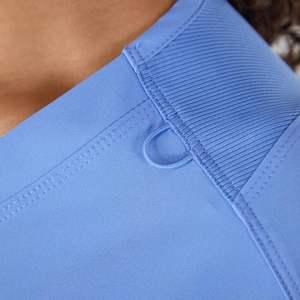 Conjunto de Enfermería de manga corta para mujer, uniformes médicos elásticos transpirables de algodón 100% para uso hospitalario de verano - Product Image 4