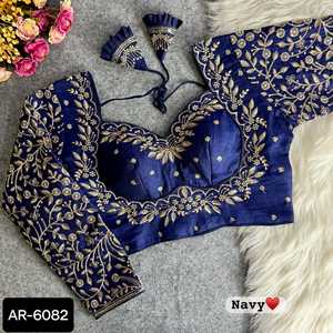 New Designer Women Wedding Wear Ready to Wear Blouse Collections with Full Sleeve with Heavy Embroidery Zari Work Blouse - Product Image 2