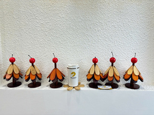 Wooden Tree Coaster Solid <b>Wood</b> <b>Trivet</b> For Kitchen Table Pot And Cup Use Vietnam By 99 Gold Data - Ms Violet - Product Image 6