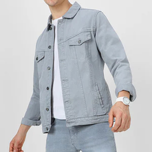 Vestes en jean de qualité supérieure, tendance, durables et confortables, veste en jean bleu classique, style streetwear intemporel - Product Image 6