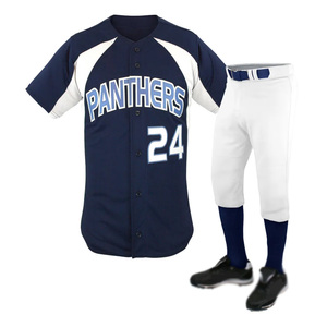 Maillot d'équipe de Baseball Design personnalisé avec pantalon avec votre propre uniforme de Baseball ensembles de maillots et pantalons sublimés - Product Image 4
