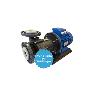 Pompe centrifughe magnetiche industriali di alta qualità modello h215 PP con motore 1,5KW e pompa dell'acqua con flange - Product Image 1
