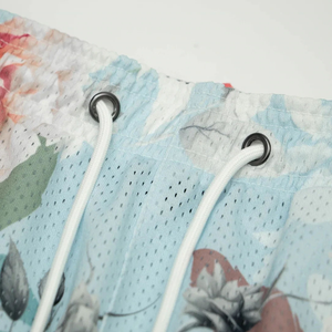 Shorts décontractés en toile respirante de haute qualité pour hommes, légers, solides, teints en couleur unie, avec fermeture à cordon personnalisée - Product Image 6