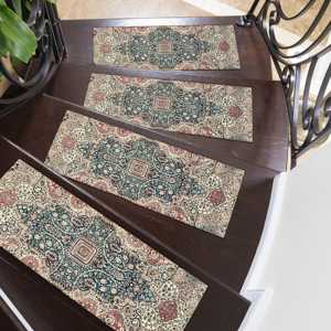 Alfombra con Estampado Floral Vintage - Fácil de Limpiar, Lavable a Máquina, Secado Rápido, Alfombra de Entrada - Product Image 1