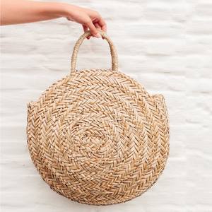 Article populaire nouvelle tendance de la mode sac de paille sacs à main de plage sacs de vanité en jonc de mer naturel faits à la main - Product Image 5