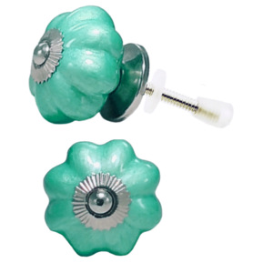 De acuerdo, perillas de melón de cerámica de mar de neón para cocina, tocador, dormitorio, almacén exterior, sala de estar para armarios, manijas de puerta de cajón - Product Image 2