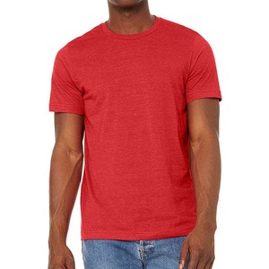 Camisetas ligeras de corte Regular para hombre, clásica de camiseta roja con cuello redondo talla grande, camisetas transpirables cómodas de algodón 100% para hombre - Product Image 1