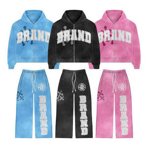 2025 suministro directo de fábrica logotipo personalizado impreso Unisex ropa de calle con capucha chándales/Gran oferta último Casual 100% algodón - Product Image 6