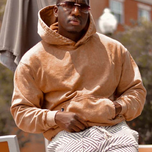 วินเทจขนาดใหญ่Hoodiesสําหรับผู้หญิงPulloverธรรมดาผ้าฝ้ายHoodieเปล่าBaggy Dropไหล่เสื้อหลวมFit Top Hoodies - Product Image 2