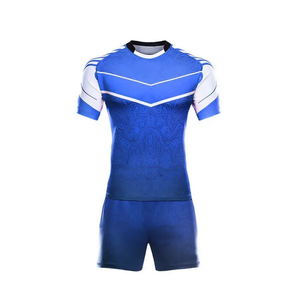 <b>Men</b> <b>Black</b> Grey Printed Youth Rugby Jersey Short Uniforms Custom Short Sleeve Sublimated Sports Jersey Shorts Rugby Uniforms - Product Image 5
