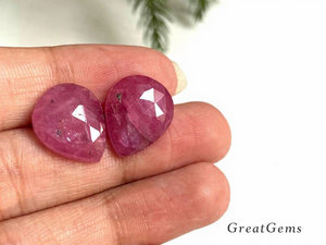 Tự nhiên màu xanh <span class=keywords><strong>Ruby</strong></span> Pear cut phi Xuất xứ tùy chỉnh kích thước Loose đá quý đối với trang sức làm với bên thứ ba thẩm định - Product Image 2