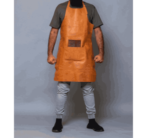 Delantal DE SEGURIDAD Durable de primera calidad de cuero de vaca de soldadura de cuero dividido Delantales de soldador de trabajo de seguridad industrial para Protección corporal - Product Image 5
