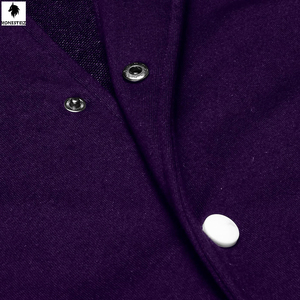 แจ็กเก็ตขนสัตว์มหาวิทยาลัยแบบลำลองสำหรับผู้ชายคอตั้งมีฮู้ดทรงตัวอักษรน้ำหนักเบากันลมสวมใส่สบาย - Product Image 6