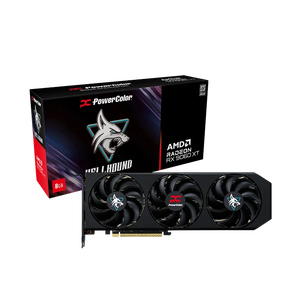 P o w e r C o l o r Hell hound R a d e o n RX 9060 XT 8GB GDDR6 PCIe 5.0 VGA RX 9060XT GPU RX9060 XT Carte vidéo - Product Image 1