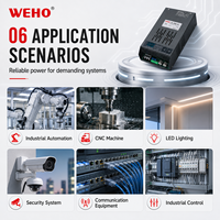 Fuente de Alimentación Ajustable de Alta Potencia Weihao 1000w 1200w 1500w 2000w 3000w 4000w 5000w SMPS 12V 24V 36V 48V 60V 72V 96V 110V 220V PFC DC