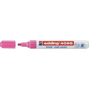 Paquete de 10 Marcadores de Tiza Rosa Neón EDDING 4095, Punta Redonda con Ancho de Línea de 2-3 mm - Product Image 1