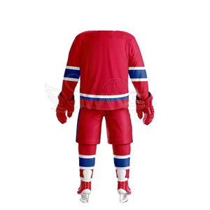 ชุดกีฬาสำหรับเล่นกีฬาฮอกกี้น้ำแข็งเครื่องแบบฮ็อกกี้น้ำแข็งออกแบบได้ตามต้องการ - Product Image 2