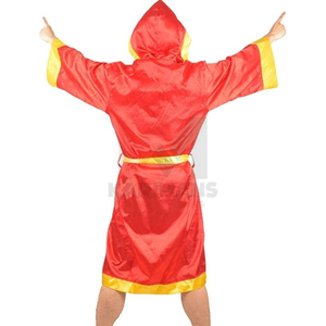 <b>Womens</b> Champion <b>Boxer</b> Costume Adult Hooded Robe with Matching Vest Shorts Knockout Halloween Cosplay Outfit - Product Image 6