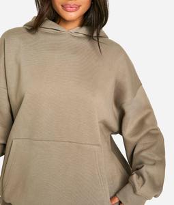 Sudadera con Capucha para Mujer, Personalizada, de Algodón Grueso, con Hombros Caídos, Antiarrugas, ODM, Talla XXL, Impresión Digital, Ecológica, Estilo Urbano - Product Image 6