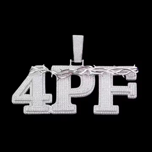 สร้อยคอจี้เพชรรูปมงกุฎเพชรโมอิสสุดหรูสไตล์ฮิปฮอป D VVS ประดับสำหรับปาร์ตี้ - Product Image 5