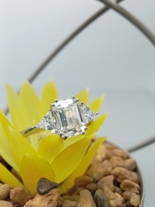 10K เครื่องประดับที่ดีที่เป็นของแข็ง2.5 CT สีขาวห้องปฏิบัติการปลูกตัดยอดเยี่ยมแหวนหมั้นเพชรแต่งงานชุด IGI รับรองทองชุบ - Product Image 6