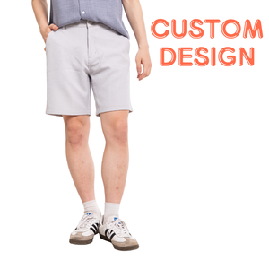 Vente en gros ODM/OEM Short en maille de lin pour homme avec impression personnalisée fabriqué au Vietnam - Product Image 2