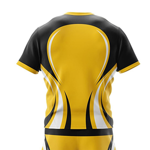 Alta calidad Polo sublimación personalizada rayas deporte desgaste Rugby uniformes hombres OEM Rugby Kits Rugby camisetas Jersey para la venta - Product Image 4