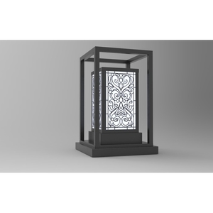 DNT.004.04 Lampe de jardin LED haut de gamme blanc chaud, lampes paysagères IP65 étanches, corps en aluminium et fer, électrique 3000K pour hôtels - Product Image 2