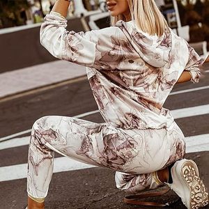 <b>Women's</b> tie-dye sport suits <b>sets</b> oversize plus size tracksuit two piece <b>set</b> tracksuit jogger heavy <b>weight</b> - Product Image 5