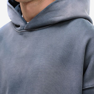 Hiver Hommes Vintage Heavy Weight 100% Cotton French Terry Pullover Hommes Custom Silk Screen Printed Hoodies Basics coton mélangé - Product Image 3