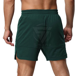 Men's Plus Size Summer Solid Double <b>Layer</b> Drawstring Casual Training Shorts Quick Dry Fitness Yoga Mesh Knitted <b>Mid</b> Logo - Product Image 3