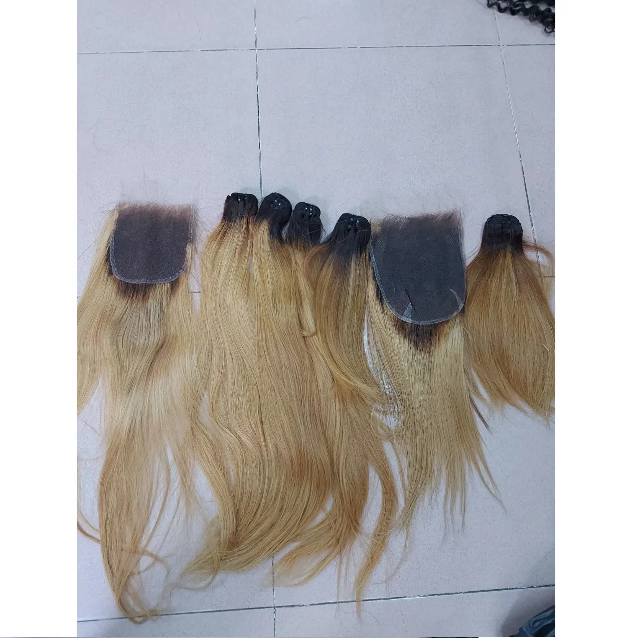 Auf lager vietnamesische haarfarbe hd spitzenverschluss spitzenfrontal echthaar für schwarze frauen versandfertig