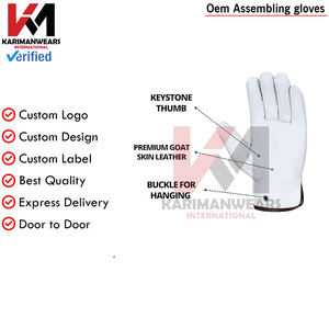 Gants de travail personnalisés, couleur contrastée, fabrication artisanale, prix de gros, nouveaux modèles OEM ODM, créez vos propres gants de travail - Product Image 3