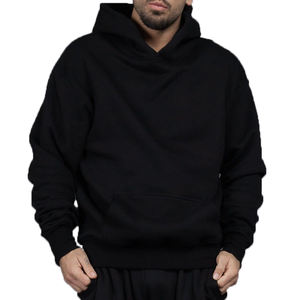 Vente en gros Nouvel arrivage Oem 400 Grammes Sweat à capuche pour homme en coton lourd Logo personnalisé Pull Streetwear Sweat à capuche surdimensionné en coton - Product Image 2