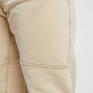 Haute qualité taille élastique hommes survêtement pantalons de survêtement vente chaude coton polaire pantalons décontractés taille moyenne plaine teint toile - Product Image 6