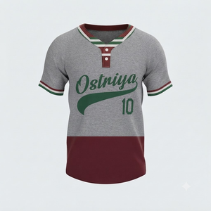 Nouveauté, maillots de baseball unisexes de haute qualité, respirants, manches courtes, adulte, 100% polyester, logo personnalisé sur le devant, vêtements de sport - Product Image 3