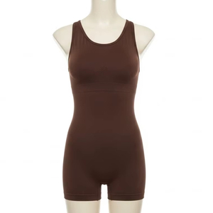 Body Deportivo de Nailon y Elastano sin Costuras para Fitness, Tejido Elástico Transpirable, Ropa de Compresión para Gimnasio, Entrenamiento, Ropa Deportiva Activa - Product Image 1