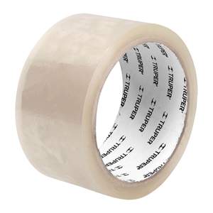 Ruban adhésif transparent Truper CTR-40 en BOPP, 48 mm x 40 m, adhésif acrylique sensible à la pression, imperméable, pour la fermeture des sacs et l'emballage - Product Image 1